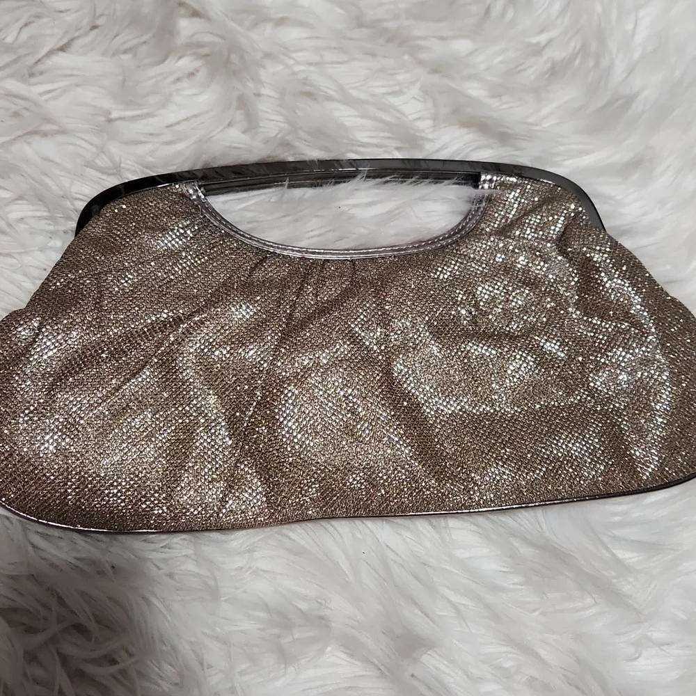 NWT Express clutch- gold/silver